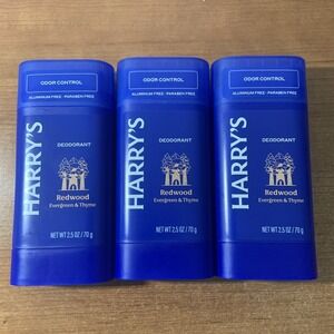 Harry's Redwood Deodorant for Men Odor Control 2.5 oz.  (3 PCS)
